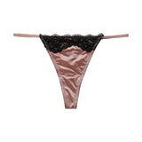 INTIMO SECRETS Women’s Floral Lace Thong – Seamless T-Back G-String Panties, Invisible Underwear
