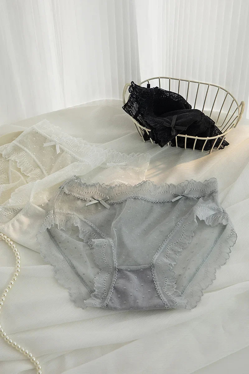 INTIMO SECRETS Women’s L-XL Sexy Lace Low-Waist Seamless Panties