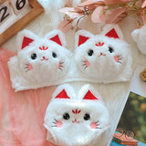 INTIMO SECREST Japanese Plush Bra – Cute Warm Wireless Winter Underwear