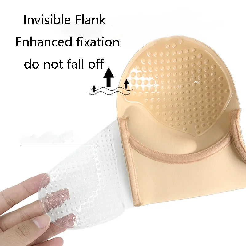 INTIMO SECRETS Strapless U-Shaped Silicone Bra – Invisible Adhesive Push-Up Backless Lifting Bralette