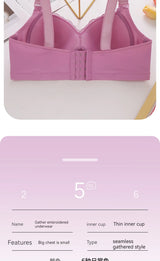 INTIMO SECRETS Women’s Plus-Size Lace Bralette – Ultra-Thin Deep V Bra