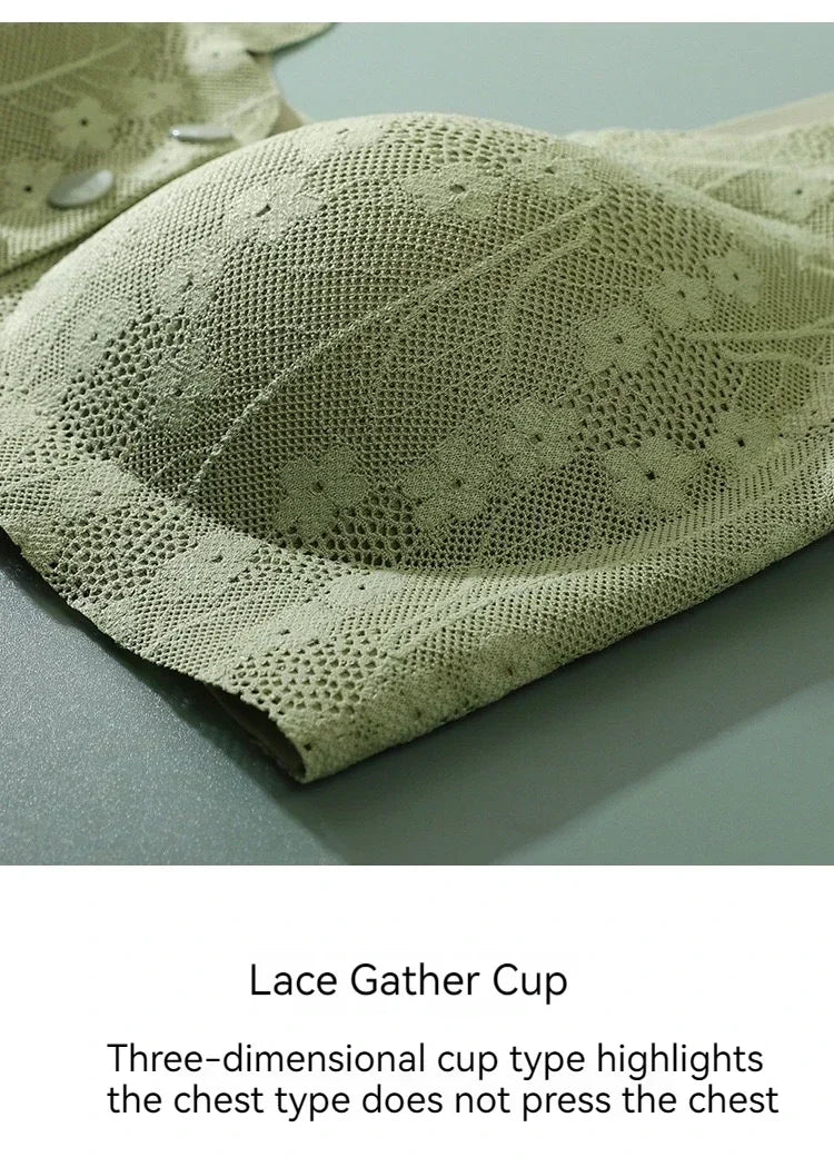 INTIMO SECRETS Women’s Lace Push-Up Bra – Seamless Cordless Active Corset