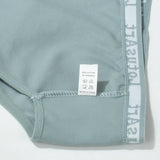 3PCS Women's Cotton Underwear High Elastic Letter Waistband Briefs Solid Color Fashionable Sports Soft Underwear