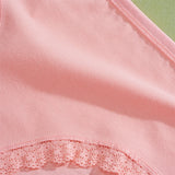 INTIMO SECRETS 3PCS Cotton Lace Panties – Plus Size Women’s Mid-Waist Lingerie