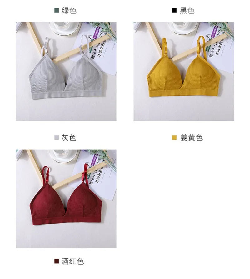 INTIMO SECRETS Women’s Triangle Cup Yoga Sports Bra – Adjustable Beauty Back Vest