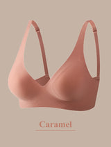 INTIMO SECRETS One-Piece Seamless Wireless Push-Up Bra Deep V Padded Bralette