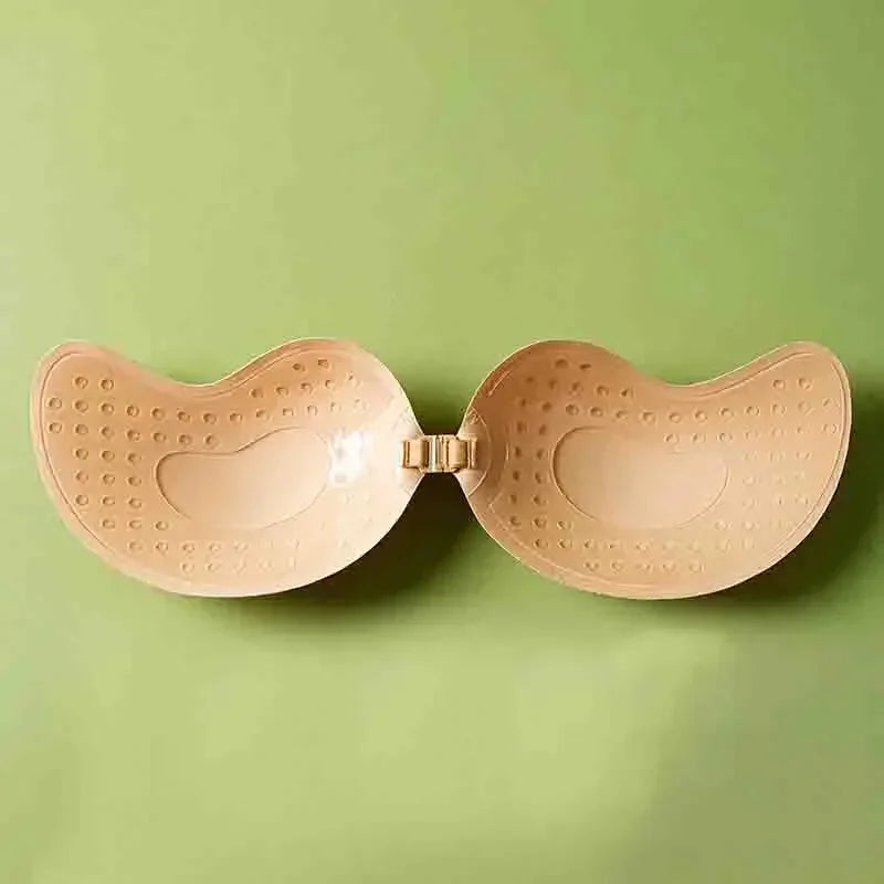 INTIMO SECRETS Mango-Shaped Silicone Nipple Covers – Self-Adhesive Invisible Push-Up Strapless Bra
