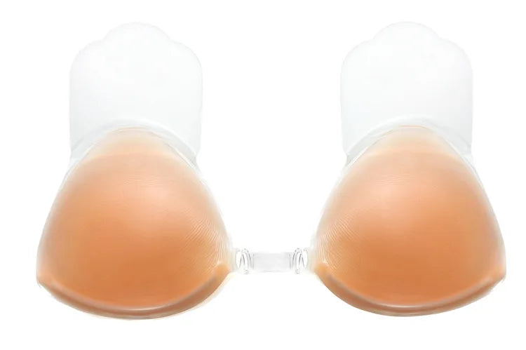 INTIMO SECRETS Women’s Silicone Adhesive Bra – Invisible Strapless Push-Up Chest Stickers & Bralette