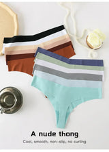 INTIMO SECRETS Ice Silk Thong – Sexy G-String, Low Waist, Seamless Comfort