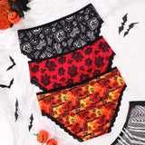 INTIMO SECRETS Halloween Low-Waist Lace Panties – 3 Pack