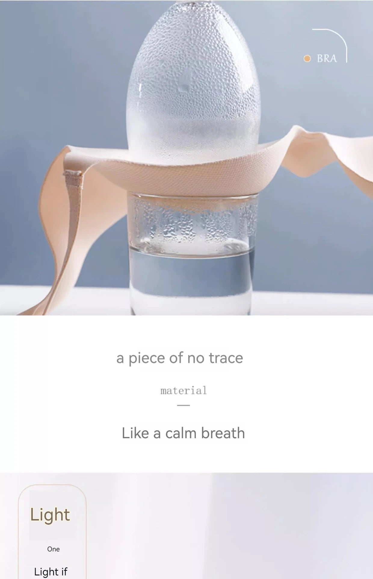 INTIMO SECRETS English Ice Silk Bra Set – Thick Cup, Wire-Free, Gathered Lingerie