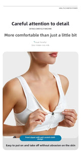 INTIMO SECRETS Women’s Shockproof Sports Bra – Front Zipper Yoga Vest