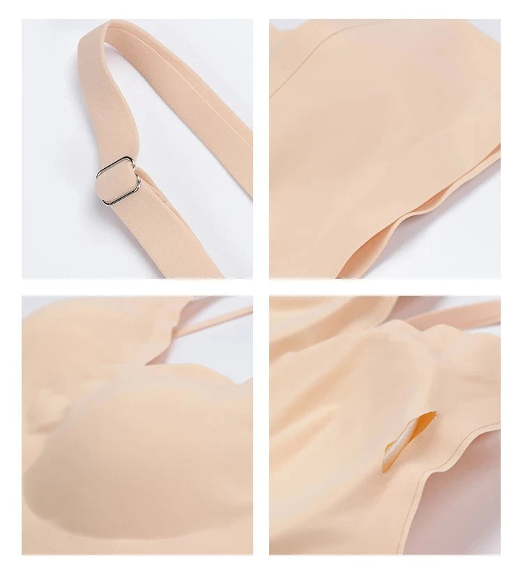 INTIMO SECRETS Seamless Wireless Push-Up Bra – Removable Pad Bralette