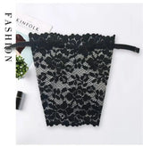 1/2Pcs Women Lace Invisible Mock Camisole Wrapped Chest Overlay Bra Quick Easy Clip-on Insert Wrapped Chest Panel Cover