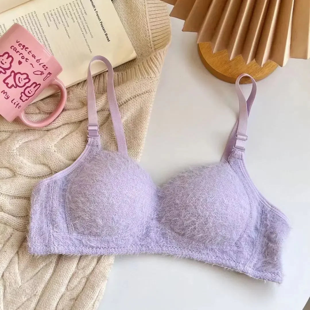 INTIMO SECRETS Hot Girl Furry Bra – Comfortable Japanese-Style Back Design
