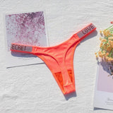 INTIMO SECRETS Sexy Rhinestone Low-Rise Thong for Women