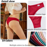 INTIMO SECRETS 5-Pack V-Waist Brazilian Thongs – Women’s Cotton Panties