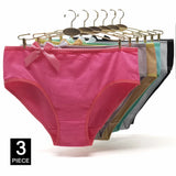 INTIMO SECRETS 3PCS Cotton Panties – Plus Size Women’s Cozy Lingerie