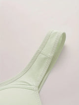 INTIMO SECRETS Comfortable Wireless Cotton Bra – Breathable Lightly Padded Floral