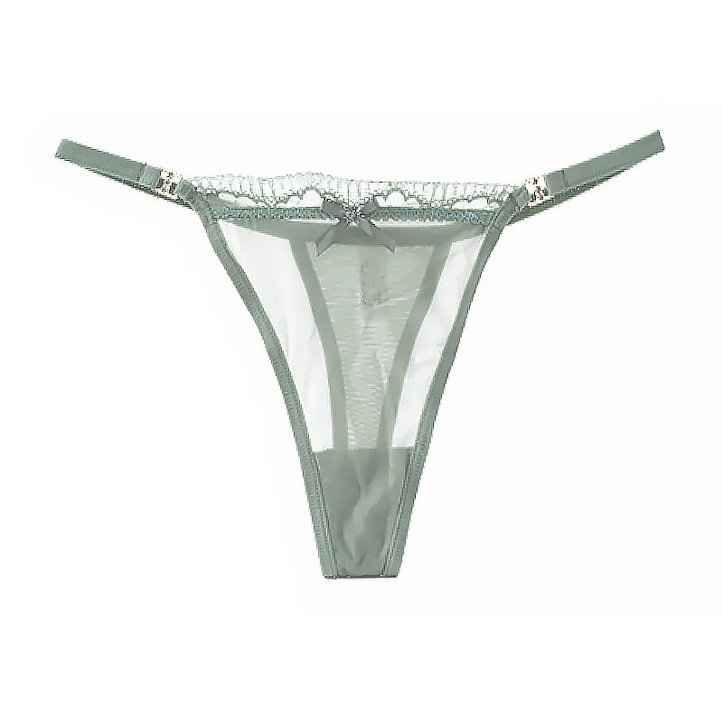 INTIMO SECRETS Transparent Mesh G-String – Soft Low-Rise Sexy Thong & Breathable Daily Lace Lingerie