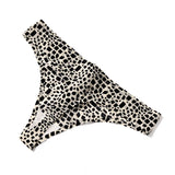INTIMO SECRETS Leopard Thong – Sexy Seamless G-String Underwear for Women