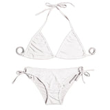 INTIMO SECRETS Women’s Thong Bikini Set – Sexy Bandage Brazilian Swimwear for Beach & Pool