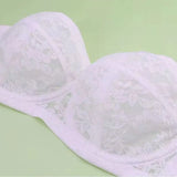 INTIMO SECRETS Women’s Mesh Lace Transparent Bra – Seamless Push-Up Invisible Lingerie for Wedding