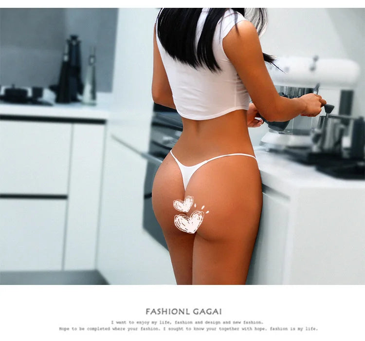 INTIMO SECRETS Ruffle Seamless G-String – Sexy Invisible Wave Thong