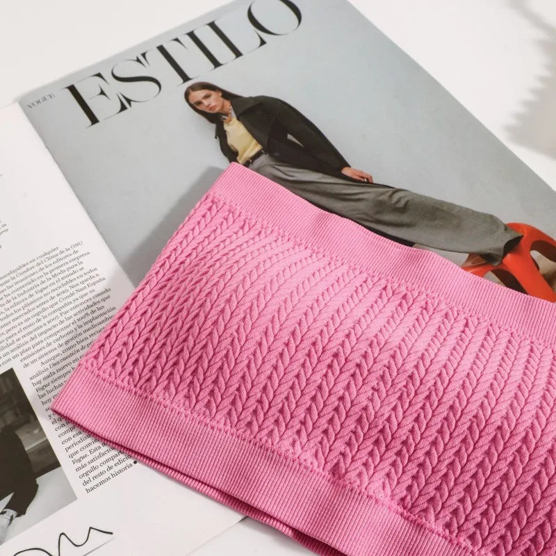 M-XL Seamless Tube Tops Women Strapless Crop Top Female Bandeau Bra Ribbed Sports Underwear Invisible Intimates Summer Bra