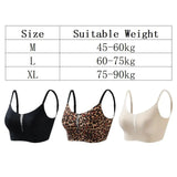 INTIMO SECRETS Leopard Print Wireless Minimizer Bra – Anti-Sag, Large Bust Support