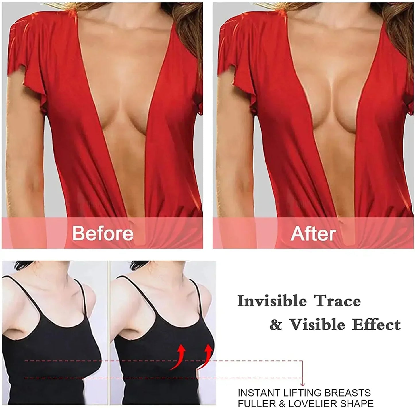 2pcs Silicone Nipple Cover Lift Up Bra Sticker Adhesive Invisible Bra Breast Pasty Women Chest Petals Reusable Strapless Bras