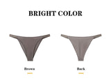 INTIMO SECRETS Ice Silk Thongs – Seamless Low-Waist G-String Underwear for Women