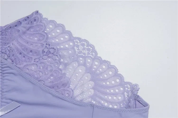 Hot Selling Item Fashion Women Underwear Sexy Lace Transparent Low Waist Hollow T Back Panties Lady Briefs Big Size M-3XL