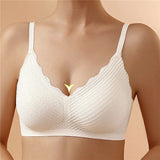 INTIMO SECRETS Women’s Lace Seamless Bra – Small Chest, Non-Slip, No Steel Ring