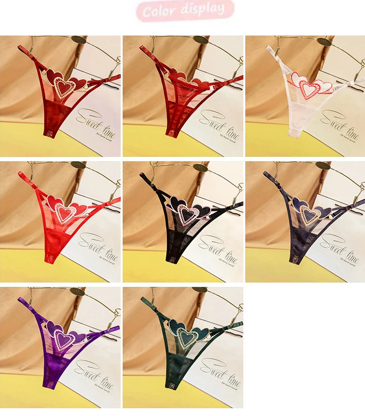 INTIMO SECRETS Women’s Sexy Embroidery Low-Rise Japanese Thong Panties