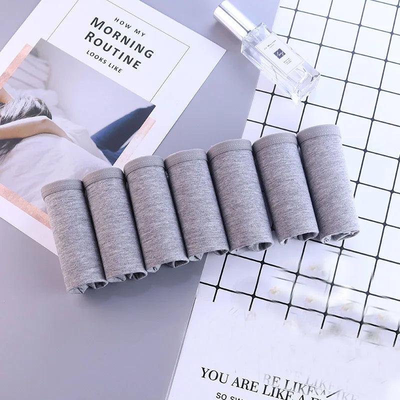 7Pcs/Lot Cotton Panties for Women Plus Size Underwear Comfortable Briefs Girls Female Underpants Sexy Lingeries Intimates M-4XL