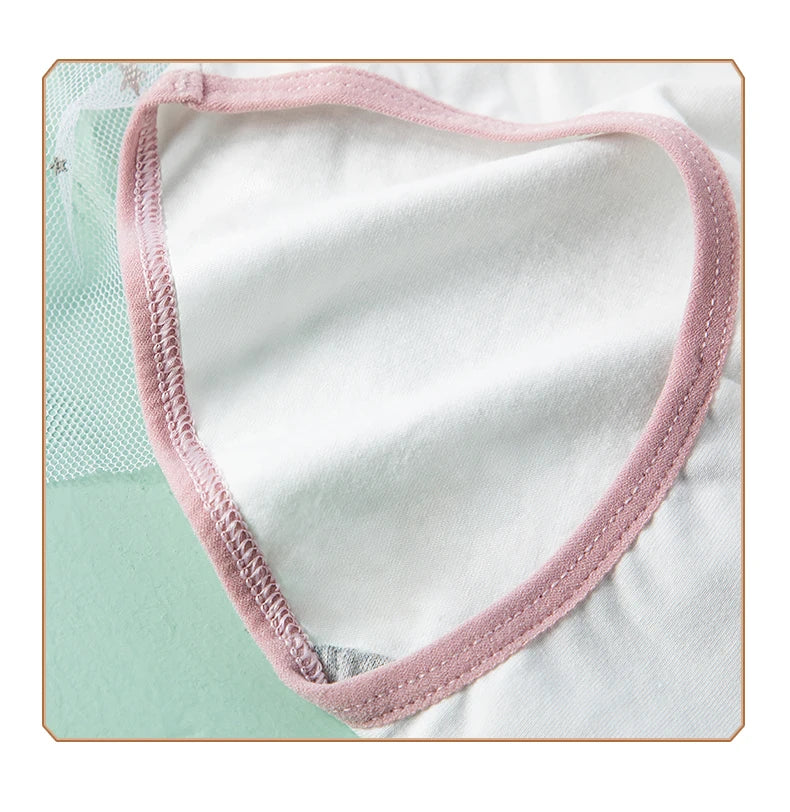 Plus Size 4Pcs Cotton Women's Panties High Waist Underwear Print Ladies Briefs Slim Unswepants Breathable Sexy Ladies Lingerie