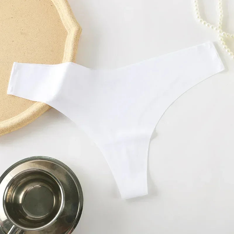 INTIMO SECRETS Ice Silk Thong – Sexy G-String, Low Waist, Seamless Comfort
