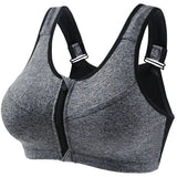 INTIMO SECRETS Women’s Shockproof Sports Bra – Front Zipper Yoga Vest