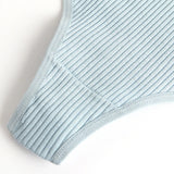 INTIMO SECRETS 4PCS Cotton Thongs – Striped G-String Underwear for Women