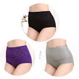 INTIMO SECRETS 3PCS High Waist Cotton Panties – Plus Size Women’s Lingerie