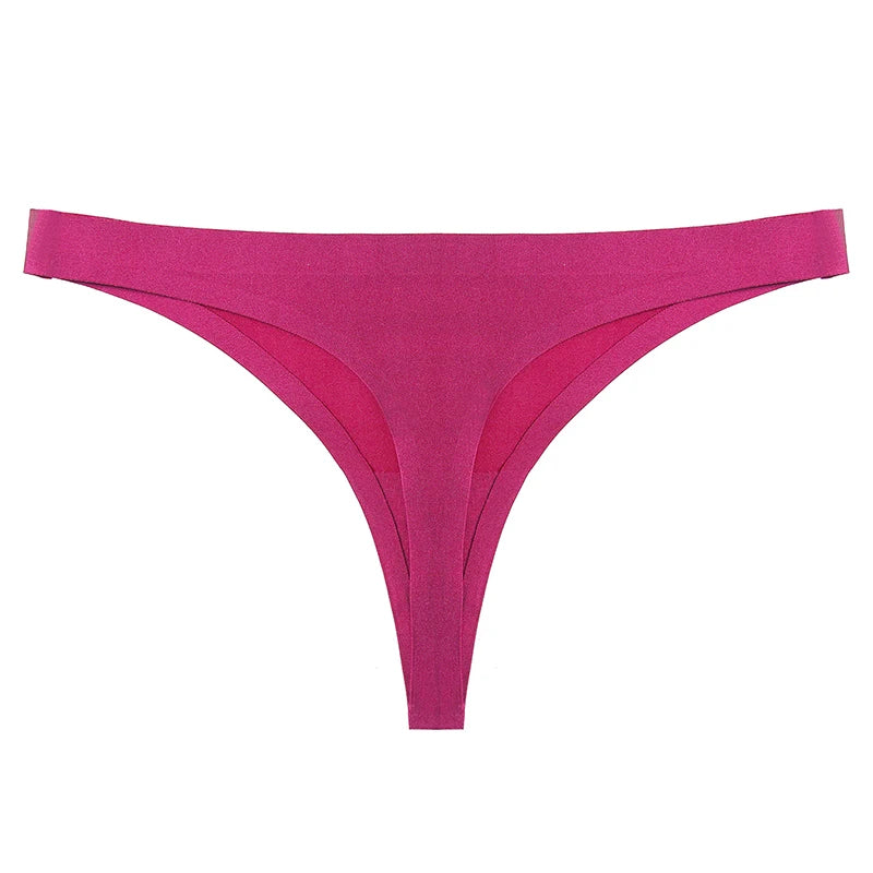 INTIMO SECRETS 3PCS Silk Satin Thongs – Seamless Sexy G-String Underwear for Women