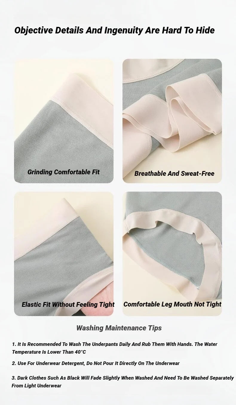 Women'S Modal Panties Seamless Underwear Cotton Breathable Female Underpants Girls Briefs Plus Size Sexy Intimates Lingerie