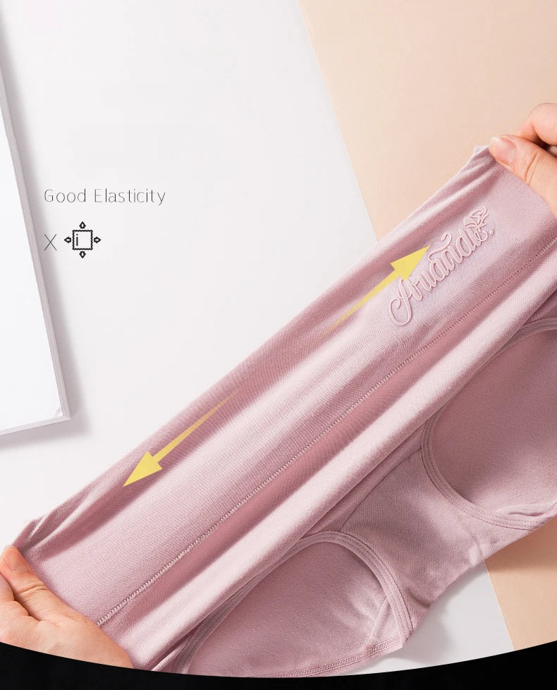 4Pcs High Waist Cotton Panties Women Underwear Body Shaper Soft Ladies Briefs Plus Size Sexy Panty Female Breathable Lingerie