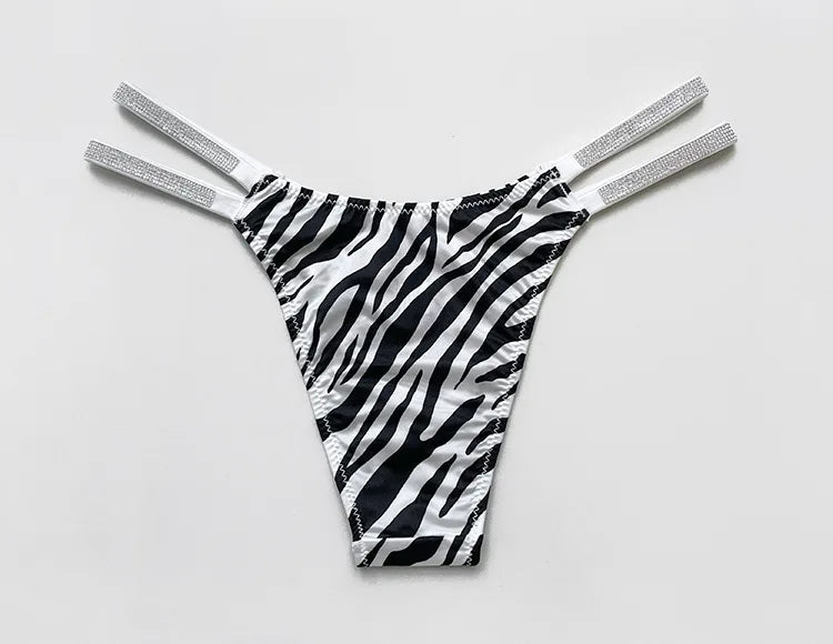 INTIMO SECRETS Rhinestone Thongs – Sexy Low-Waist G-String Underwear for Women S-XL