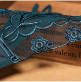 INTIMO SECRETS Sexy Embroidered Mesh Thong – Sheer Strappy G-String & Seamless Floral Lace T-Back Lingerie