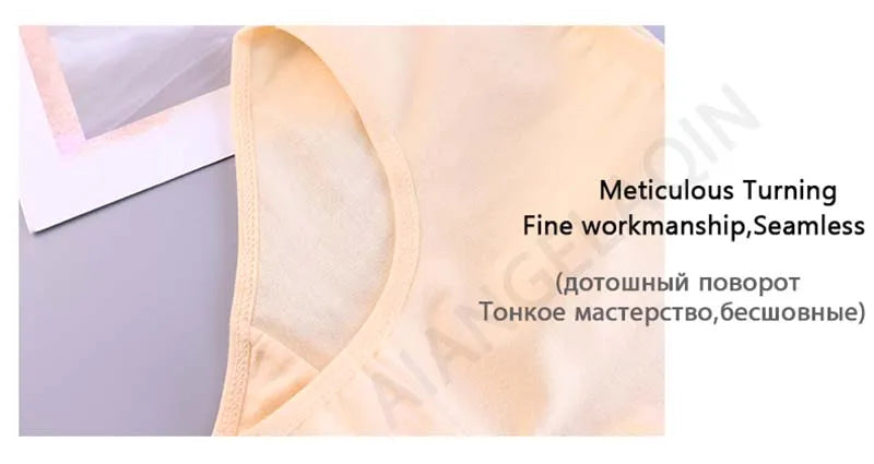 7Pcs/Lot Cotton Panties for Women Plus Size Underwear Comfortable Briefs Girls Female Underpants Sexy Lingeries Intimates M-4XL