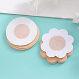 100PC Cloth Nipple Cover Teat Hide Women Disposable Nipple Pasties Piece Breast Petals Invisible Bra Padding Chest Sticker Patch