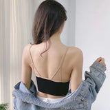 INTIMO SECRETS Seamless Zipper Bra – Wireless Padded Fitness Bralette