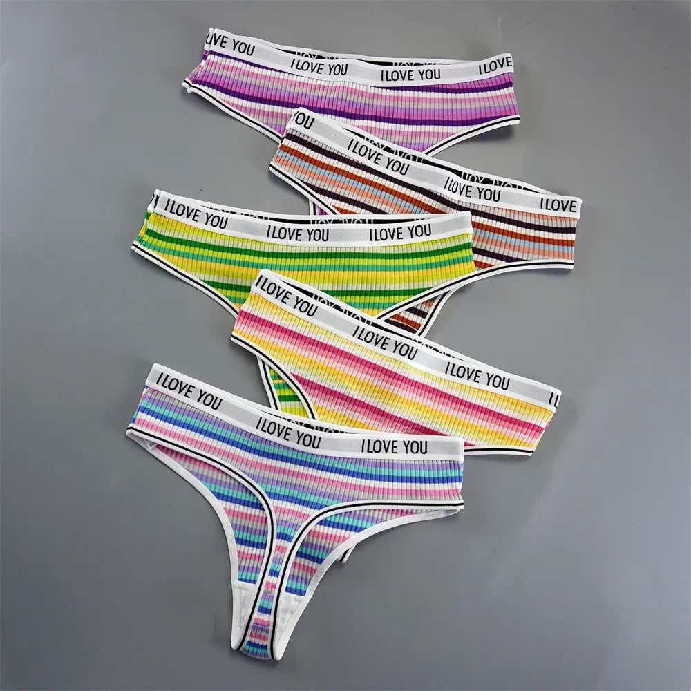 INTIMO SECRETS 3PCS Cotton Thongs – Soft Low-Rise G-String Underwear for Women